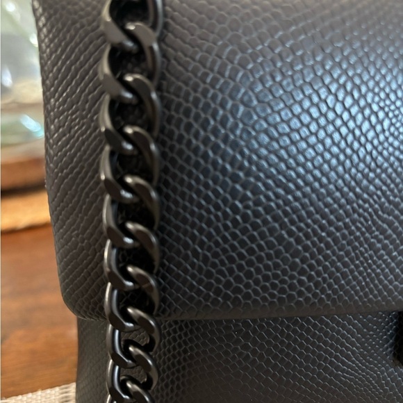 Nicole Miller New York Black embossed snakeskin print - Picture 5 of 11